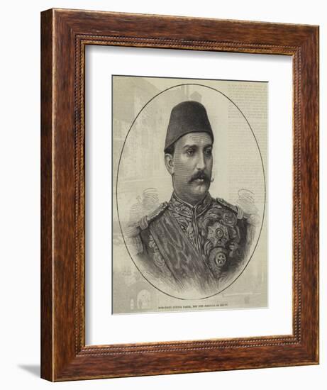 Mohammed Tewfik Pasha, the New Khedive of Egypt-null-Framed Giclee Print