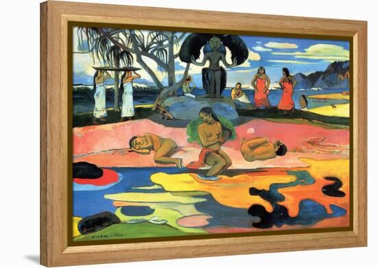 Mohana No Atua-Paul Gauguin-Framed Stretched Canvas