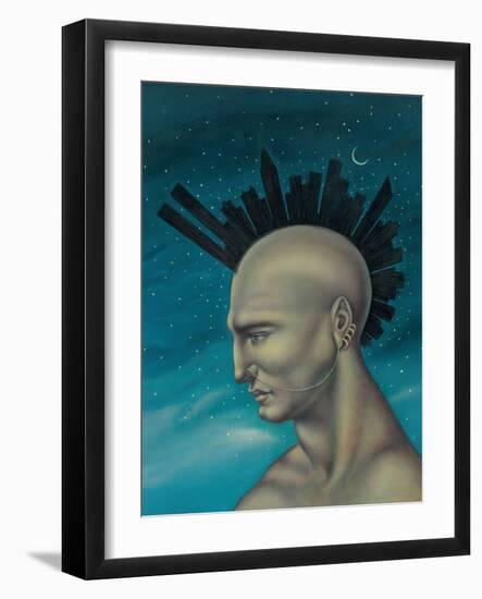 Mohawk Manhattan, 1995 (Acrylic on Illustration Board)-Anita Kunz-Framed Giclee Print