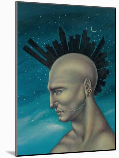 Mohawk Manhattan, 1995 (Acrylic on Illustration Board)-Anita Kunz-Mounted Giclee Print