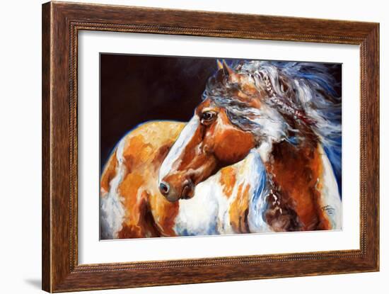 Mohican Indian War Horse-Marcia Baldwin-Framed Premium Giclee Print