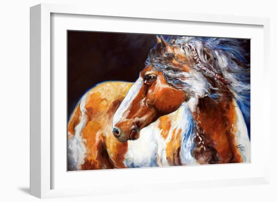 Mohican Indian War Horse-Marcia Baldwin-Framed Premium Giclee Print