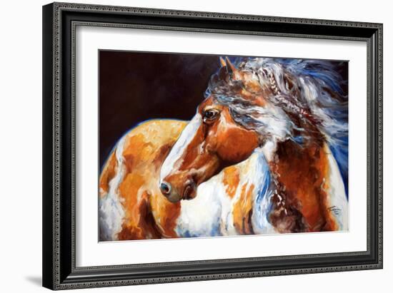 Mohican Indian War Horse-Marcia Baldwin-Framed Premium Giclee Print