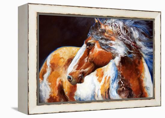 Mohican Indian War Horse-Marcia Baldwin-Framed Stretched Canvas