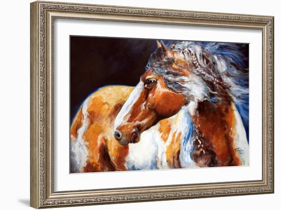 Mohican Indian War Horse-Marcia Baldwin-Framed Art Print