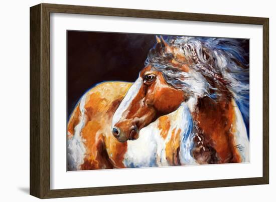 Mohican Indian War Horse-Marcia Baldwin-Framed Art Print