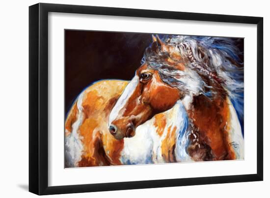 Mohican Indian War Horse-Marcia Baldwin-Framed Art Print