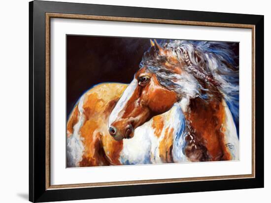 Mohican Indian War Horse-Marcia Baldwin-Framed Art Print