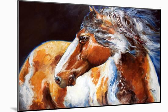 Mohican Indian War Horse-Marcia Baldwin-Mounted Art Print
