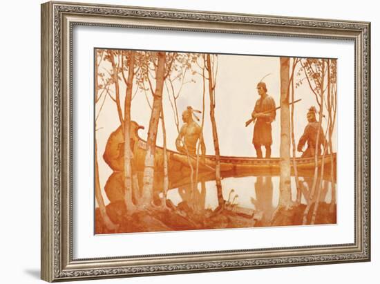 Mohicans-Newell Convers Wyeth-Framed Art Print