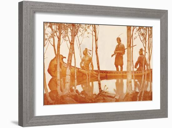 Mohicans-Newell Convers Wyeth-Framed Art Print