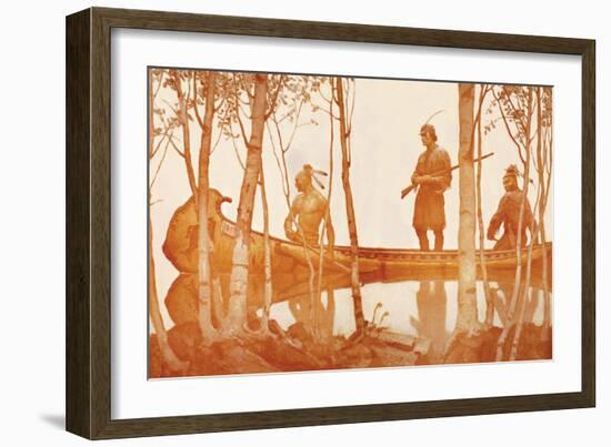Mohicans-Newell Convers Wyeth-Framed Art Print