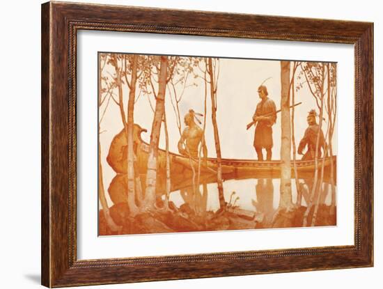 Mohicans-Newell Convers Wyeth-Framed Art Print