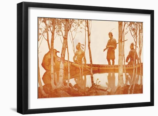 Mohicans-Newell Convers Wyeth-Framed Art Print