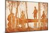 Mohicans-Newell Convers Wyeth-Mounted Art Print