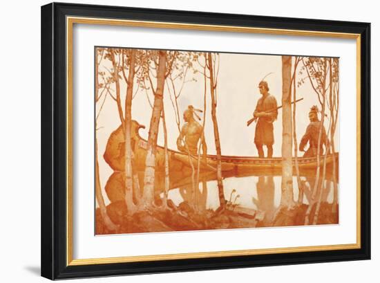 Mohicans-Newell Convers Wyeth-Framed Art Print