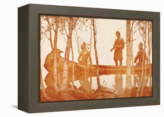 Mohicans-Newell Convers Wyeth-Framed Stretched Canvas
