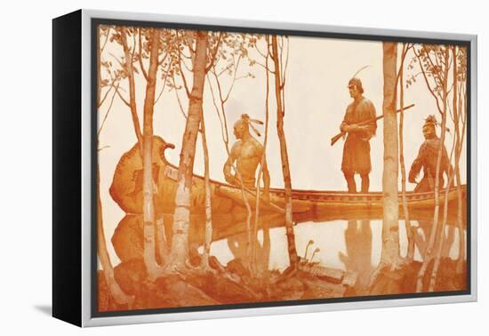 Mohicans-Newell Convers Wyeth-Framed Stretched Canvas
