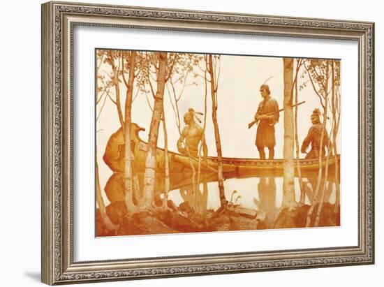 Mohicans-Newell Convers Wyeth-Framed Art Print