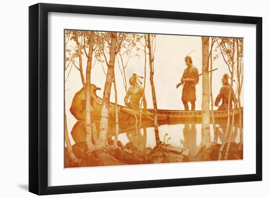 Mohicans-Newell Convers Wyeth-Framed Art Print