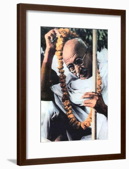 Mohondas Karamchand Gandhi (1869-194), Indian Nationalist Leader-null-Framed Giclee Print