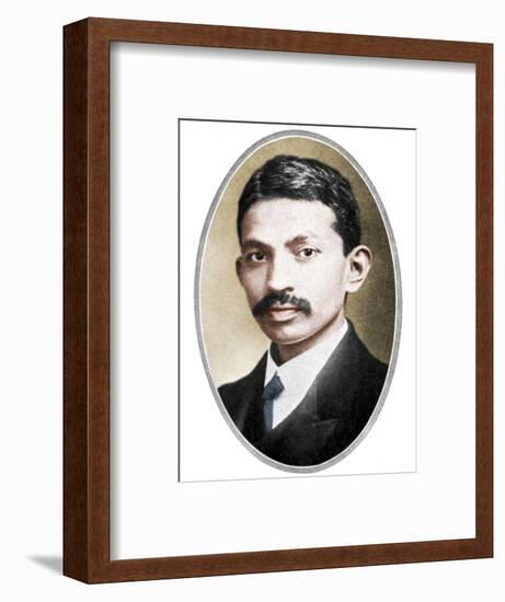 Mohondas Karamchand Gandhi (1869-1948), as a young man-Unknown-Framed Photographic Print