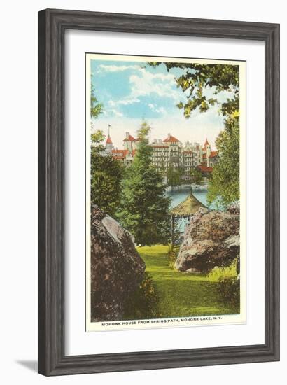 Mohonk Mountain House, Mohonk Lake, New York-null-Framed Art Print