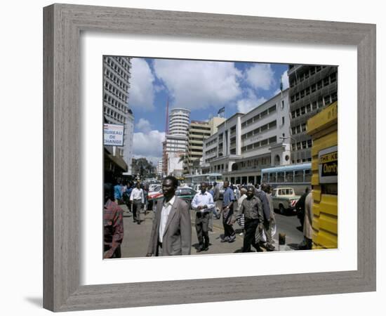 Moi Avenue, Nairobi, Kenya, East Africa, Africa-David Poole-Framed Photographic Print