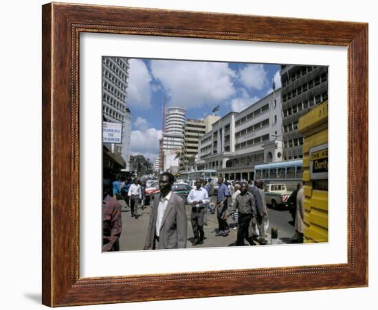 Moi Avenue, Nairobi, Kenya, East Africa, Africa-David Poole-Framed Photographic Print