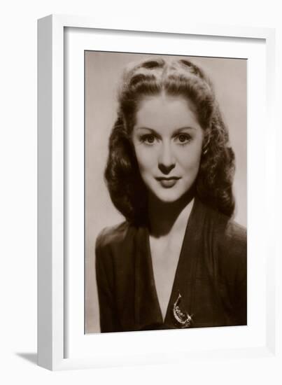 Moira Shearer, Scottish Ballet Dancer and Film Actress-null-Framed Photographic Print