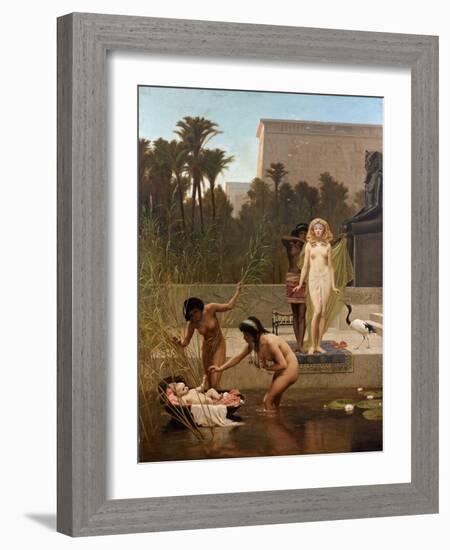 Moise Sauve Des Eaux - the Finding of Moses Par Goodall, Frederick (1822-1904). Oil on Canvas, Size-Frederick Goodall-Framed Giclee Print