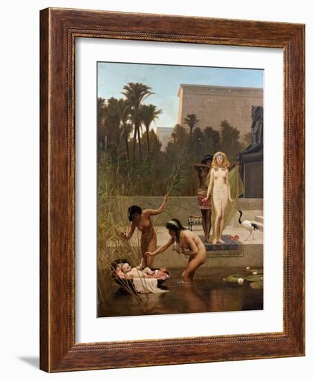 Moise Sauve Des Eaux - the Finding of Moses Par Goodall, Frederick (1822-1904). Oil on Canvas, Size-Frederick Goodall-Framed Giclee Print