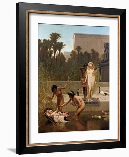 Moise Sauve Des Eaux - the Finding of Moses Par Goodall, Frederick (1822-1904). Oil on Canvas, Size-Frederick Goodall-Framed Giclee Print