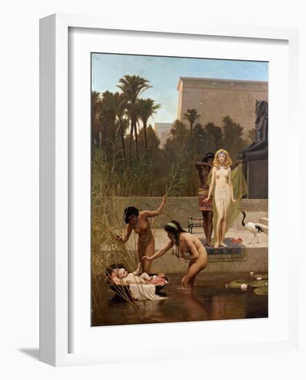 Moise Sauve Des Eaux - the Finding of Moses Par Goodall, Frederick (1822-1904). Oil on Canvas, Size-Frederick Goodall-Framed Giclee Print