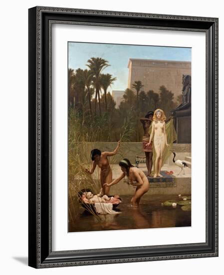 Moise Sauve Des Eaux - the Finding of Moses Par Goodall, Frederick (1822-1904). Oil on Canvas, Size-Frederick Goodall-Framed Giclee Print