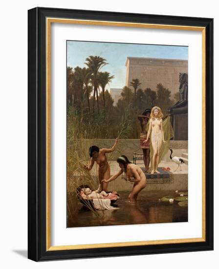 Moise Sauve Des Eaux - the Finding of Moses Par Goodall, Frederick (1822-1904). Oil on Canvas, Size-Frederick Goodall-Framed Giclee Print