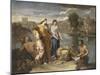 Moïse sauvé des eaux-Nicolas Poussin-Mounted Giclee Print