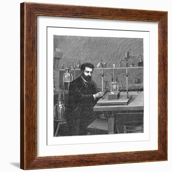 Moissan Isolating Fluorine, 1886-Mehau Kulyk-Framed Photographic Print