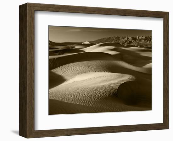 Mojave Desert Sand Dunes, Death Valley National Park, California, USA-Adam Jones-Framed Photographic Print