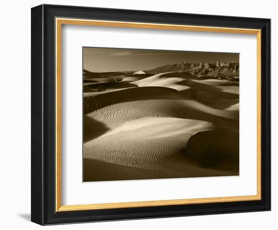 Mojave Desert Sand Dunes, Death Valley National Park, California, USA-Adam Jones-Framed Photographic Print