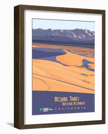 Mojave Trails National Monument-Bureau of Land Management-Framed Art Print