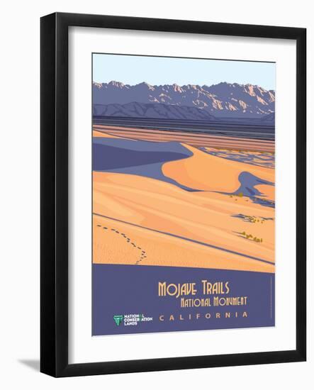 Mojave Trails National Monument-Bureau of Land Management-Framed Art Print