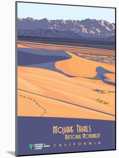 Mojave Trails National Monument-Bureau of Land Management-Mounted Art Print