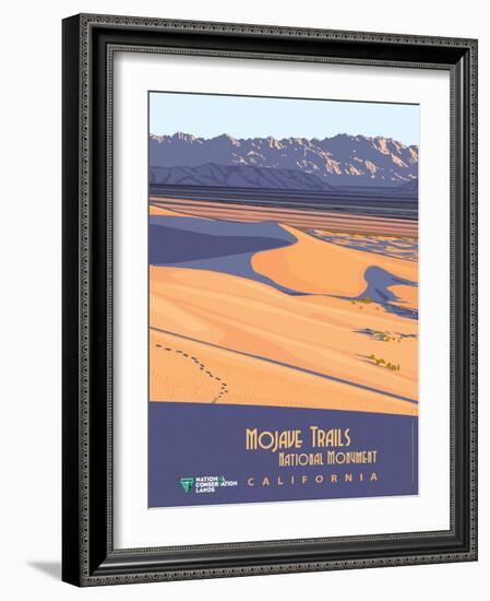 Mojave Trails National Monument-Bureau of Land Management-Framed Art Print