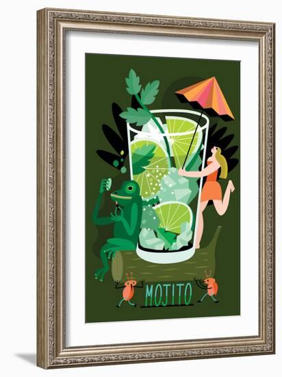 Mojito, 2017-Yuliya Drobova-Framed Giclee Print