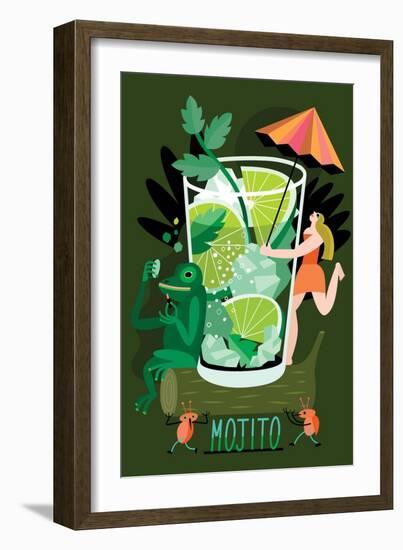 Mojito, 2017-Yuliya Drobova-Framed Giclee Print