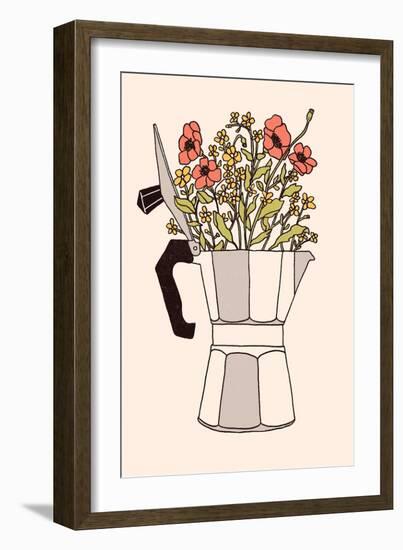 Moka Flowers, 2019 (Digital)-Florent Bodart-Framed Giclee Print