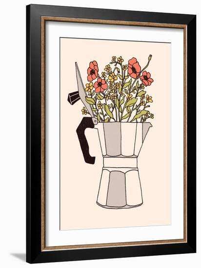 Moka Flowers, 2019 (Digital)-Florent Bodart-Framed Giclee Print