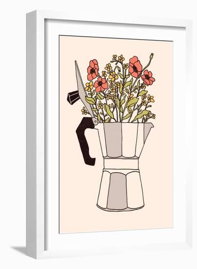 Moka Flowers, 2019 (Digital)-Florent Bodart-Framed Giclee Print