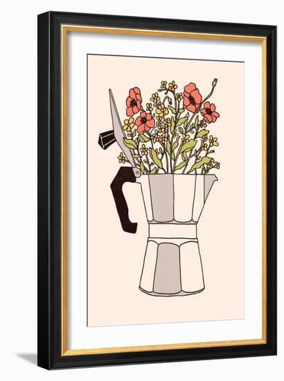 Moka Flowers, 2019 (Digital)-Florent Bodart-Framed Giclee Print